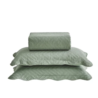 Kit Colcha King Liso Itália Bouti Cobre Leito 3 Peças