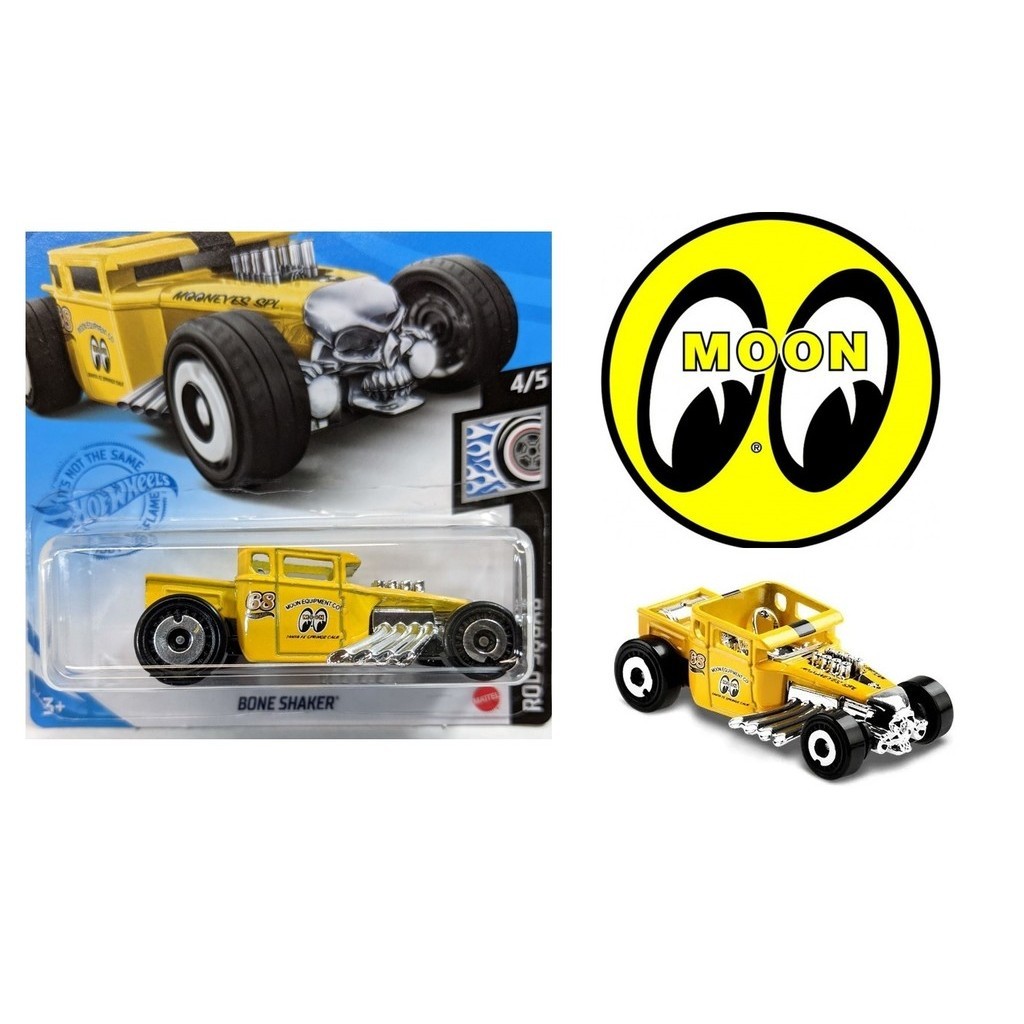 Bone Shaker Rod Squad Hot Wheels Miniatura Temática Mooneyes