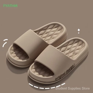 FYATHM Mulheres Chinelo Com Grosso Único Antiderrapante Cor Sólida Para O Verão