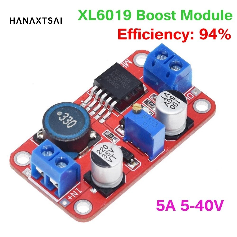 5A DC-Step Up power Module Boost Volt Converter 3.3V-35V Para 5V 6V 9V ...