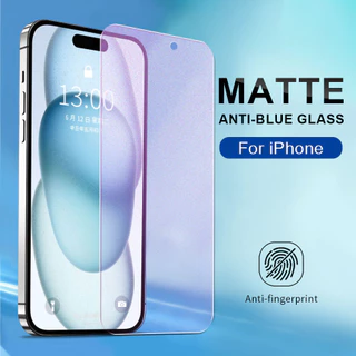 2PCS fosca anti-luz azul pelicula De Vidro Para iPhone 18 17 16 15 14 13 12 11 Pro Max Air 16e Plus X XS MAX XR Película