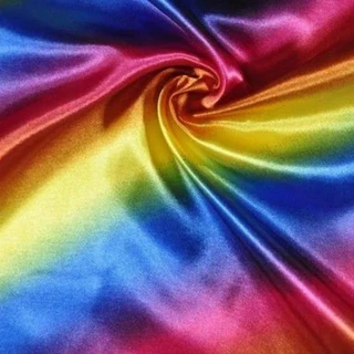 Tecido Cetim Estampado LGBT OU ARCO-ÍRIS (1m x 1,50m)