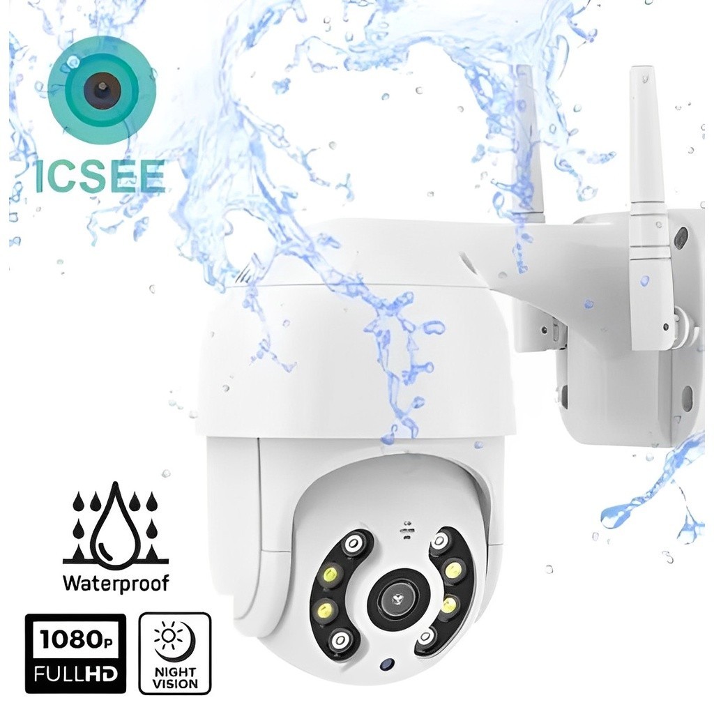 Câmera Externa Ip Prova D'água Infravermelho Alarme Wifi HD APP(YOSSE OU ICESSE)