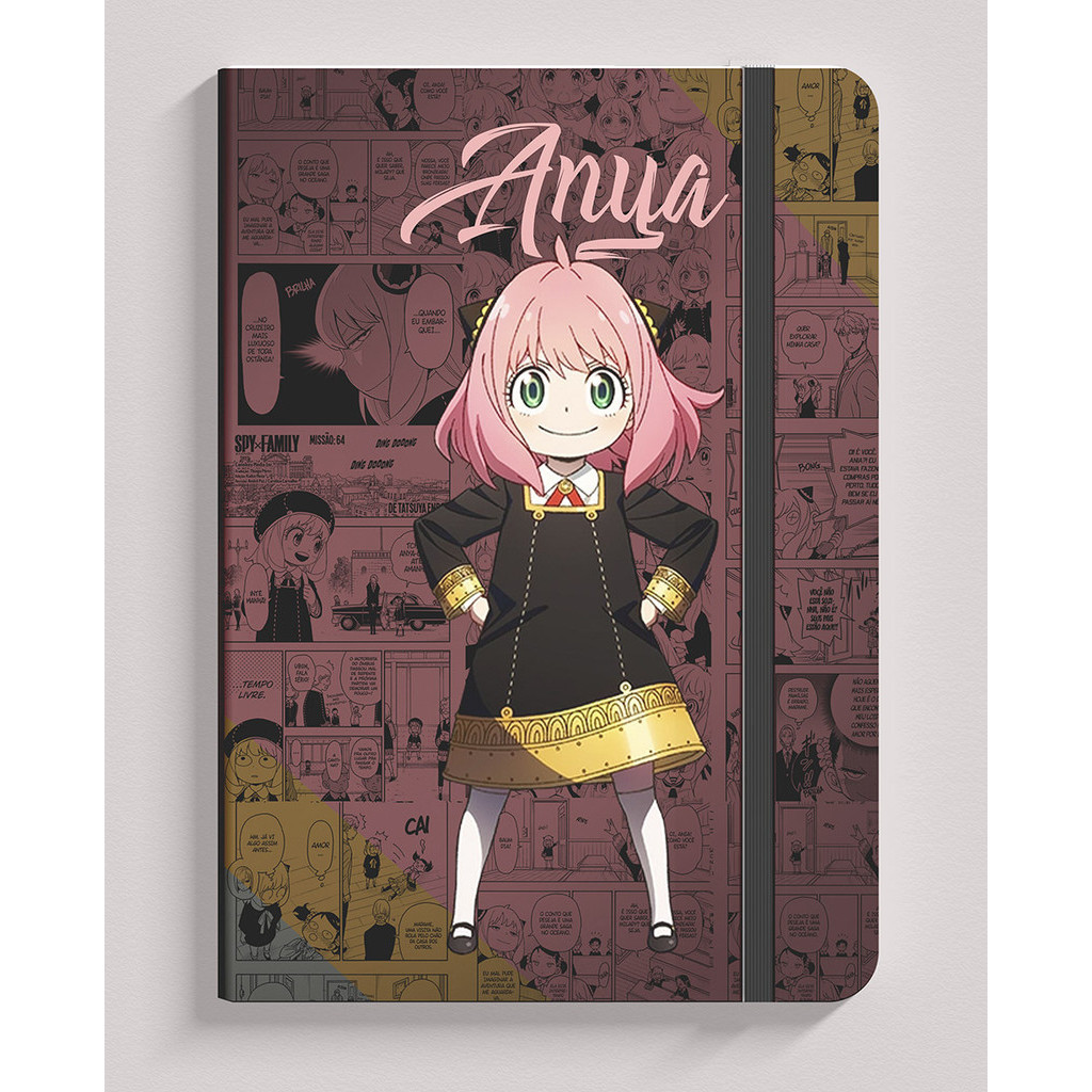 Caderno SKETCHBOOK ou anotações SPY x FAMILY 21x14cm