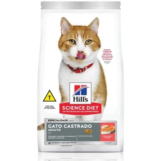 Ração Hills Science Diet Felino Adulto Castrado Salmão 6kg