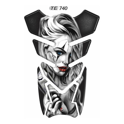 Adesivo Resinado Protetor De Tanque Cb 250 Twister Clowngirl
