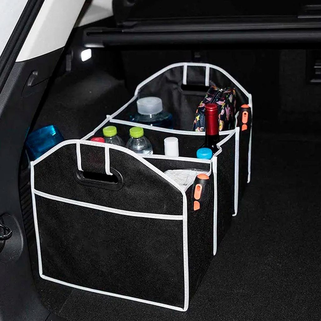 Organizador para Carro Porta Malas Prático Automotivo/Casa Gavetas Armário Roupas 3 Divisórias