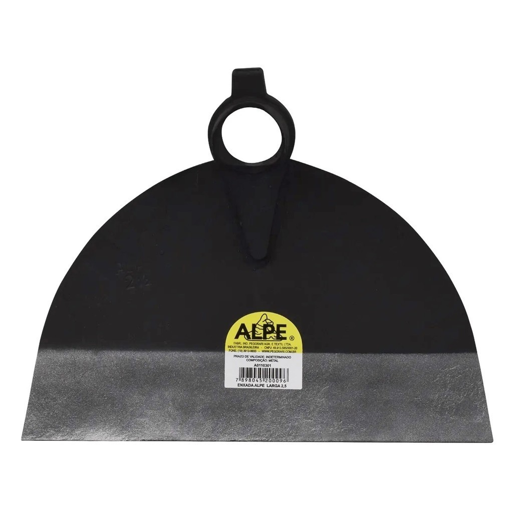 Enxada Larga Goivada 2.5 Lb Soldada Profissional Para Capinar na Roça e ...