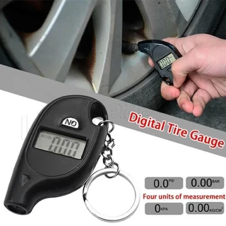Ferramentas Detectores De Segurança-Testador De Pressão De Ar Para Pneus-Medidor Mini Chaveiro-Visor LCD Digital-Desligamento Automático , Alta Precisão , Repetição-De Motocicleta