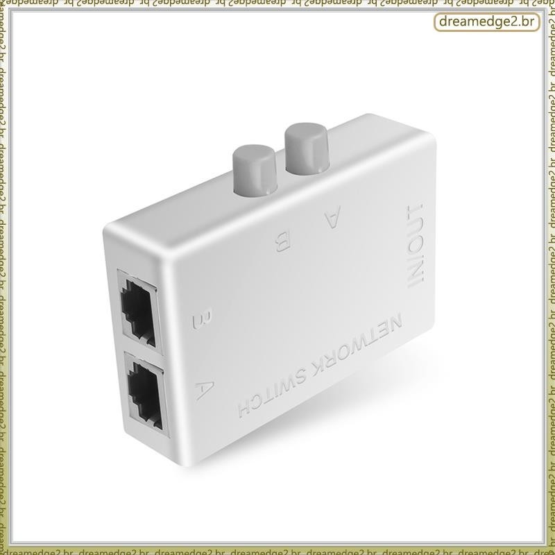 [Z A V C] Mini 2 Portas RJ45 RJ-45 Comutador De Rede Caixa Ethernet ...