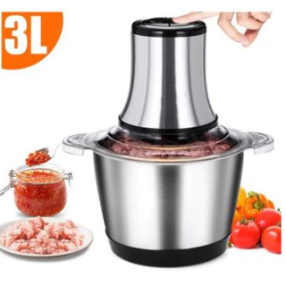 2L 3L Picador De Alimentos Moedor De Carne e legumes Mixer Elétrica Processador Cozinha  rj em Oferta na Shopee