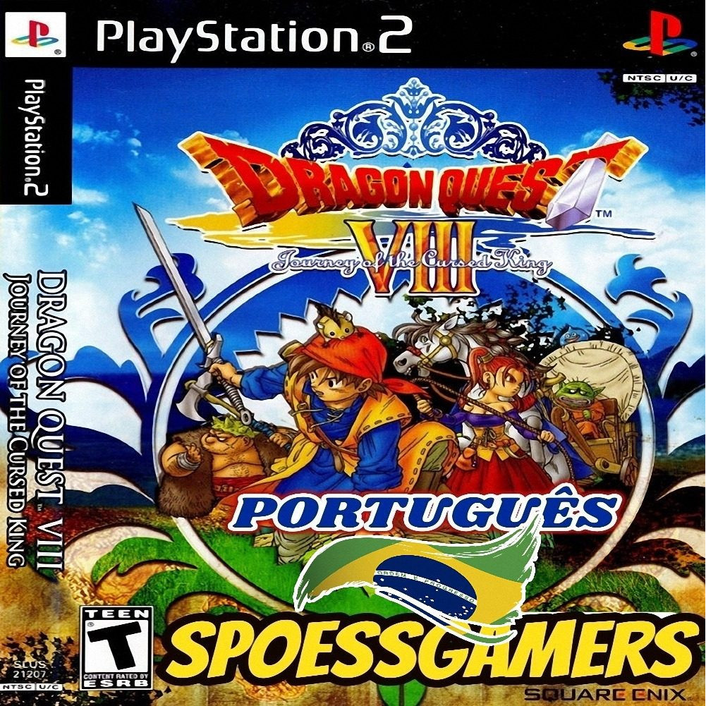 Dragon Quest 8 Ps2 Journey Of The Curse King Português