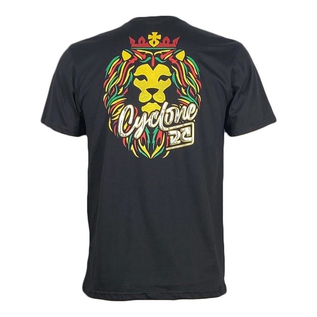 Camiseta Cclone Rasta Lion Metal | Shopee Brasil