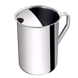 Jarra Com Meia Tampa 1 Litro Aço Inox