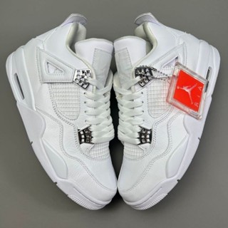 Air jordan 4 triple 2024 white