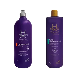 Shampoo Hydra Pelos Escuros 1 L+ Mascara Flash Thermo Acitve 900g
