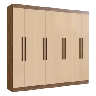Guarda-Roupas Casal MDF 8 Portas 4 Gavetas Multimóveis CR35200