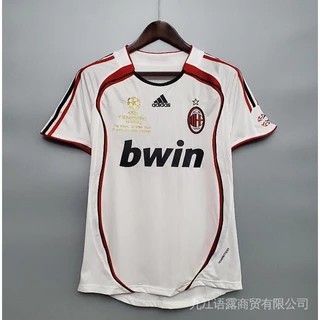 Qualidade 2006-2007 AC Milan Jersey Tailândia Versão B89I Camisa Da Equipe De Futebol Retro