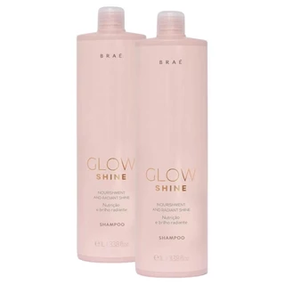 Kit Braé Glow Shine Shampoo 1L, Shampoo 1L (2 produtos)