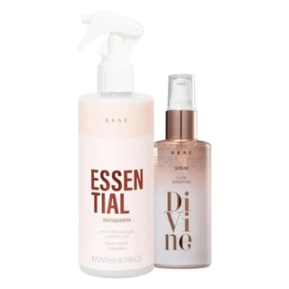 Kit Braé Divine Serum Plume Sensation 60ml, Fluído Antiquebra 260ml