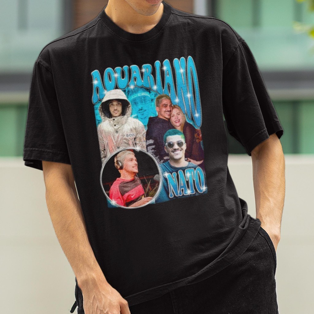 Camiseta Chico Moeda Veiga Aquariano Nato Meme Carna Fiel Ex