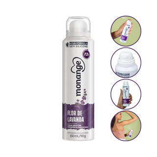 Desodorante Aerosol Flor De Lavanda 48H Monange 150Ml