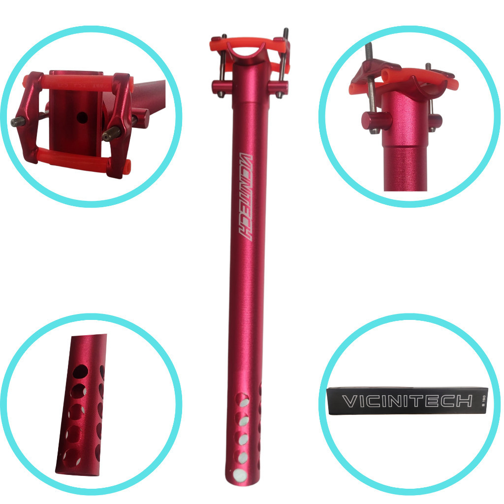 Canote Selim 31.6x400mm Vicinitech Micro Ajuste Super Leve