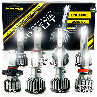Kit Par Lâmpada Automotiva Ultra Led Extreme Cut 6000K 4400 Lúmens Code