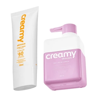 Duo Creamy Emulsao Limpeza 180ml e Protetor Solar Fps60 50ml