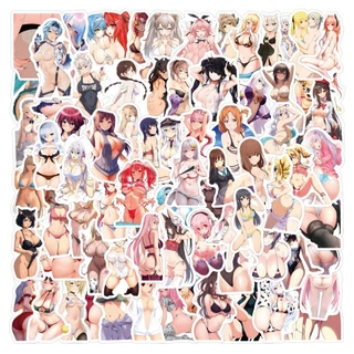 120 Unid . Autocolantes De PVC À Prova D'água Anime Girls Cartoon