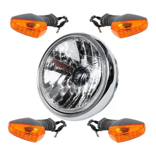 Kit Farol Completo E 4 Piscas Seta Suzuki Pisca Yes 125