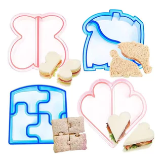 Cortadores Sanduíches Biscoitos Frutas Forma Animal