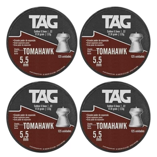 4un - CHUMBINHO TOMAHAWK 5,5MM - C/ 125PC - TAG