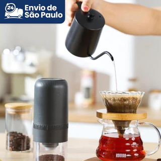 Moedor De Café Elétrico USB Sementes Automático Compacto Multiuso