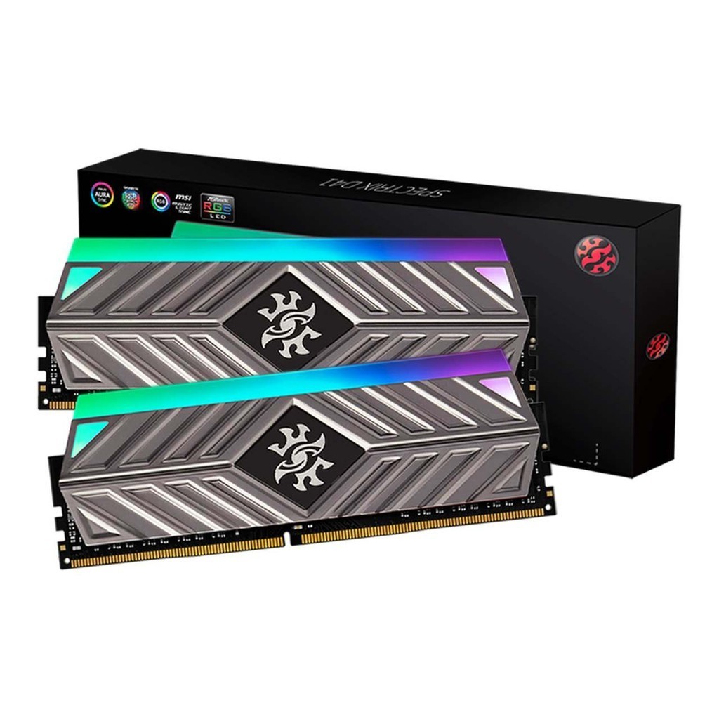Memoria 32gb (2x 16gb) Ddr4 3200 Rgb Xpg Spectrix D41 Tungsten