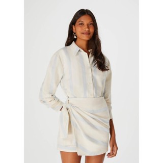 Camisa Feminina Manga Longa Listrada Hering