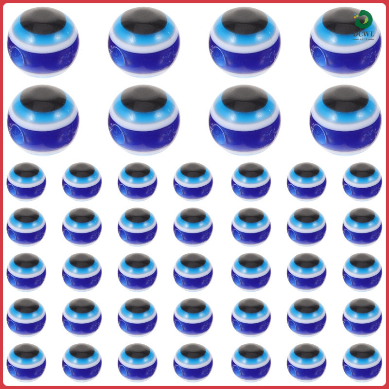 dachengwanli Contas De Olhos Maléficos Para Jóias Fazendo Pulseiras De Resina De Tigre Azul Encantam Acessórios De Bricolagem Espaçador Turco 100 Pcs