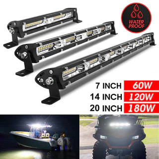 SR-Work Light Slim Super Bright IP68 À Prova D'água 7/14/20 Polegadas Barra De Luz LED Para Carro Lâmpada De Nevoeiro SUV