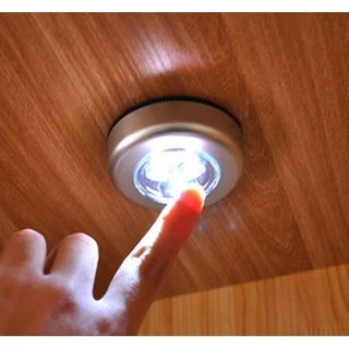 LED Adesiva sem Fio (03 Lâmpadas dentro da LED) Touch de Pilha de Segurança Portátil para Armário
