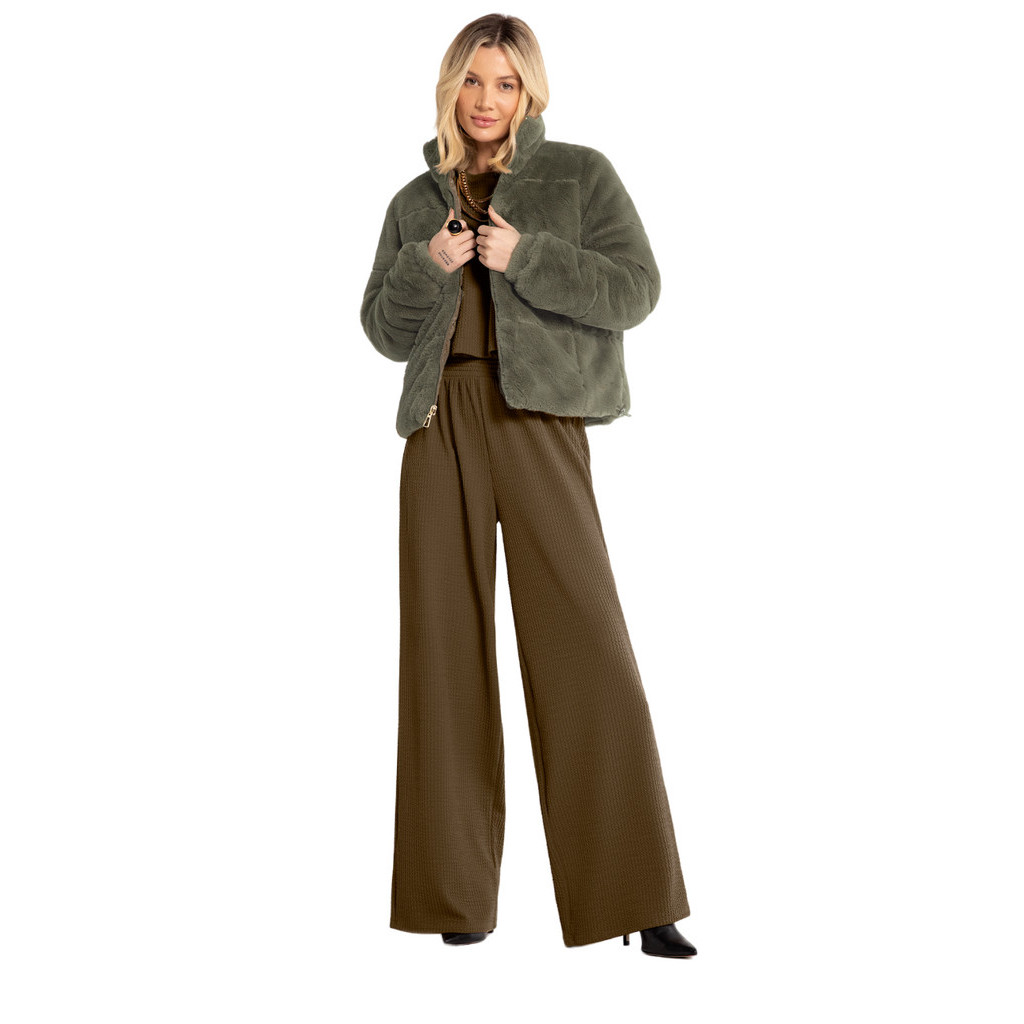 JAQUETA PUFFER DUPLA FACE COM PELO REVERSIVEL LUNENDER 66297