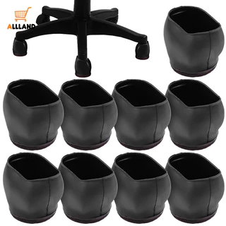 1/5 Pcs Cadeira De Polia Prática Anti-Riscos Cadeiras De Computador Com Manga Antiderrapante Capas Protetoras De Rodas De Escritório