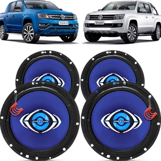 Kit Alto Falantes Dianteiros e Traseiros Volkswagen Amarok CD 2010 até 2021 - Hurricane Class 520w em Oferta na Shopee