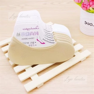 Kit 10 Pares de Meias Invisíveis Sapatilha Soquete Com Silicone – Conforto e Discrição/Feminina/Unissex/Mulher - WYL em Oferta na Shopee