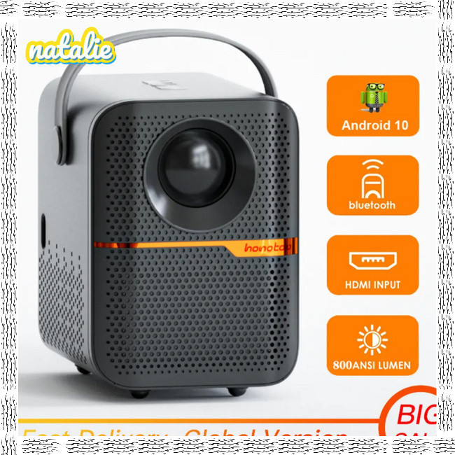 Proyector Portatil HY300 Portatil Smart Wifi Dual Band 2.4G 5.8G Bluetooth  5.0 120 Lumenes ANSI