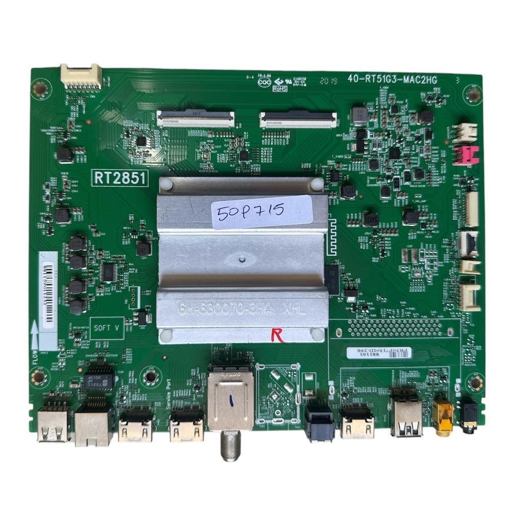 MOTHERBOARD TV TCL 43P715 RT2851 40-RT51T2-MAC2HG 08-CS43TML-LC254AA V8-R851T02- EUR 51,79 - FR