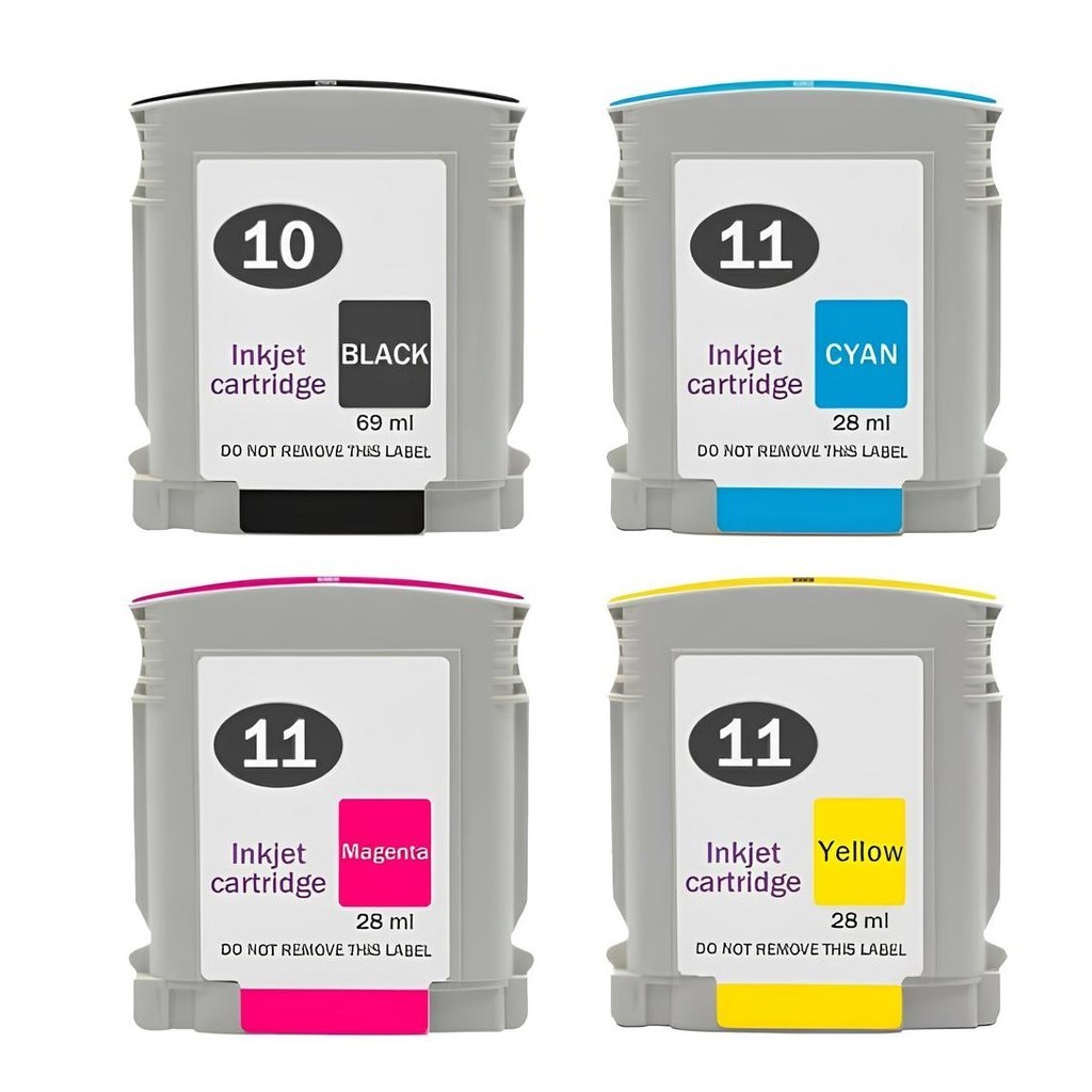 Kit Cartucho Para HP 10 e 11 compatível