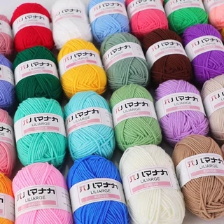 Fios Para Crochê 4 Ply Milk Cotton De Lã Flor De Bricolagem