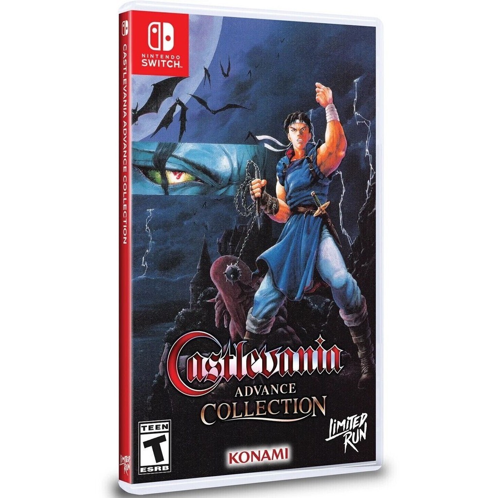 Castlevania Advance Collection Classic Edition Capa Dracula X Switch Limited Run Midia Fisica