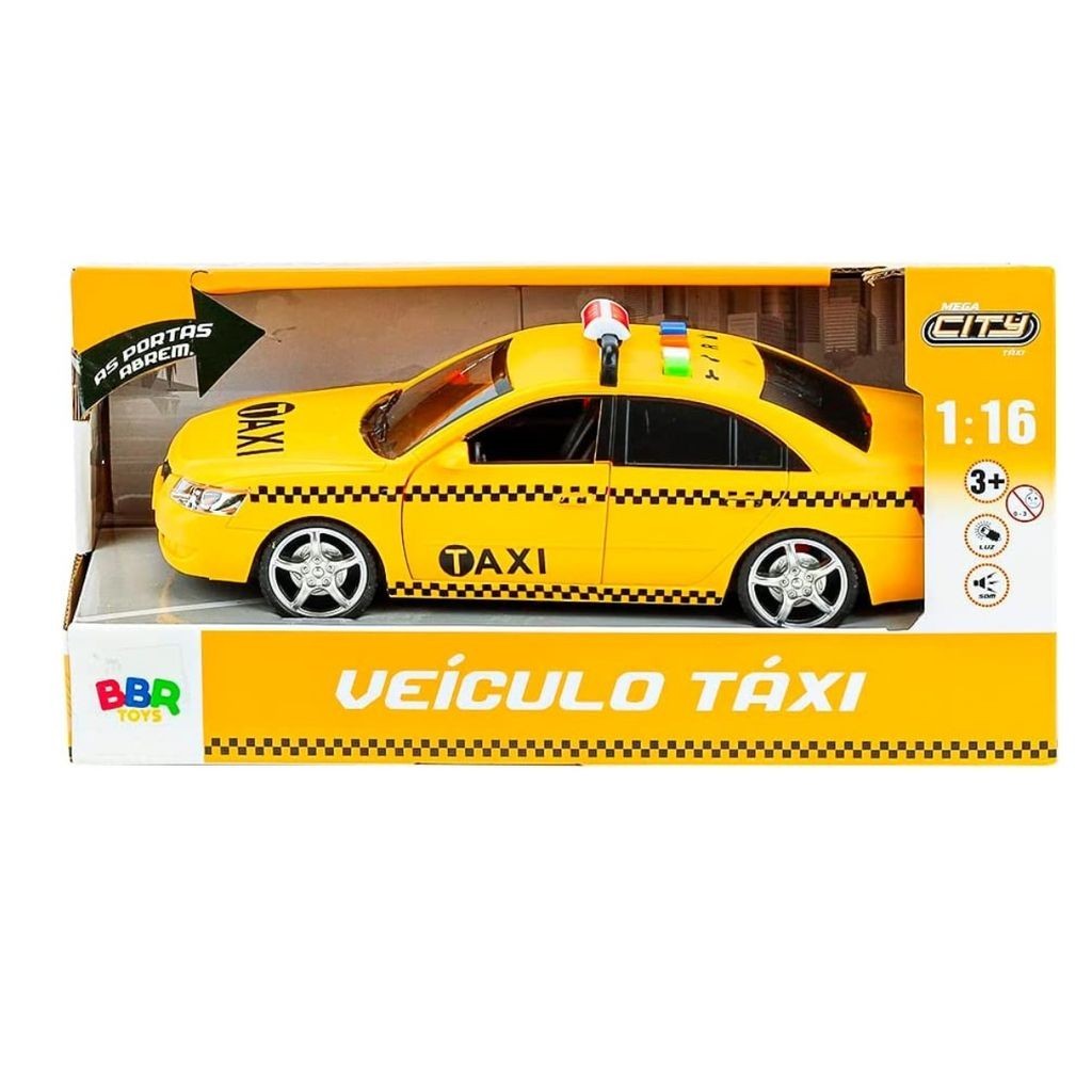Carrinho Táxi com Luz e Som | Shopee Brasil