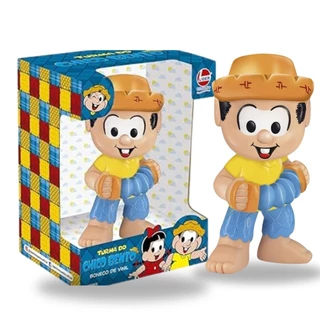 Boneco Turma da Monica Chico Bento Articulado em Vinil 3014 - Lider Brinquedos